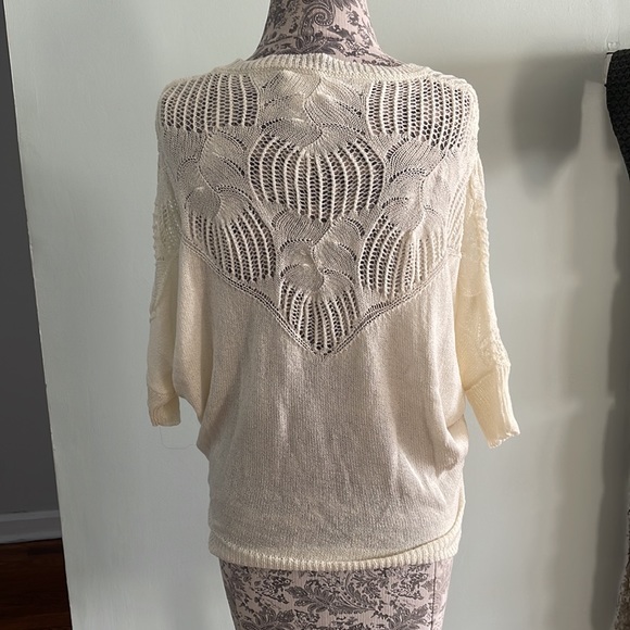 Revolve d.RA Acer sheer 3/4 length sleeve sweater - Picture 7 of 8